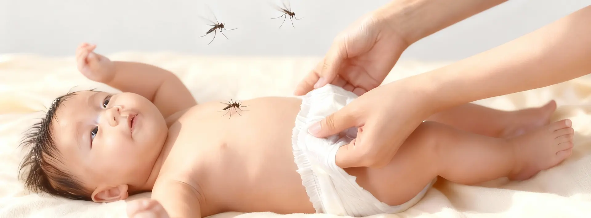 อยากให้ลูกสบายตัวและปลอดภัยจากยุงลาย เลือกผ้าอ้อมแบบไหนดี?